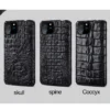 100% echte Krokodil leder Handy hülle für iPhone 16 15 11 12 13 14 Pro Max 15Pro 16 plus Luxus stoß feste Rückseite 3