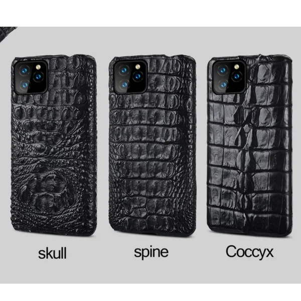 100% echte Krokodil leder Handy hülle für iPhone 16 15 11 12 13 14 Pro Max 15Pro 16 plus Luxus stoß feste Rückseite 3