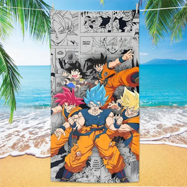 Große Badetücher D-Dragon Balls Badezimmer-Set, Zubehör, Turban für Haare, schnell trocknend, Sauna, Fitnessstudio, Handtuch, Körperpflege, Spa, Zuhause