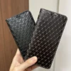 Magnet Echtes Leder Haut Flip Brieftasche Buch Telefon Fall Abdeckung Auf Für Samsung Galaxy S25 S24 S23 S22 S21 S20 FE Plus Ultra Rand 5