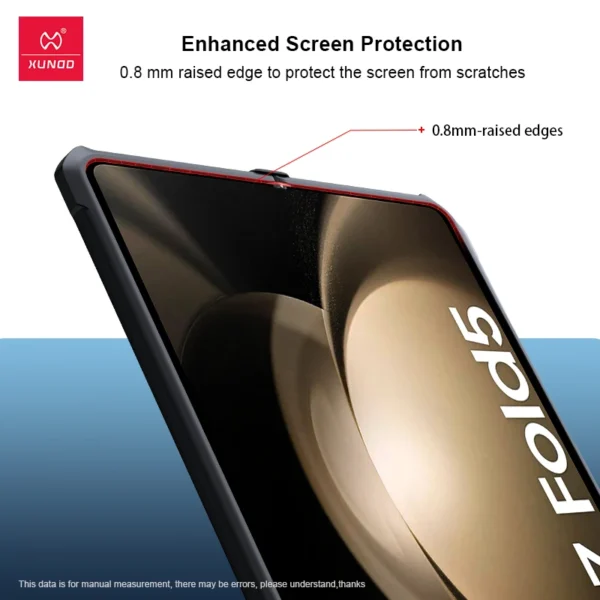 Xundd faltbare Hülle für Samsung Galaxy Z Fold 3 4 5 6 Airbag, stoßfeste Hülle, Glas, PC und TPU-Schutz, Anti-Fingerabdrücke, MPa4 Vajra 3