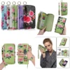 Armband Reiß verschluss Brieftasche Karten Solt Blume Handy tasche für Samsung Galaxy S23 Ultra S22 plus Note 20 Hands ch laufe abnehmbare Abdeckung 2