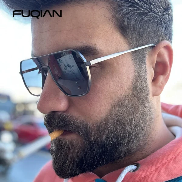 Luxus Metall Photochrome Sonnenbrille Männer Frauen Mode Polarisierte Sonnenbrille Stilvolle Chameleon Anti-glare Driving Shades UV400 3