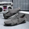 Outdoor Männer Freizeit schuhe Wildleder Leder Herren Turnschuhe hand gefertigte atmungsaktive Mann Slipper Mokassins Luxusmarke Boots schuhe plus Größe 3