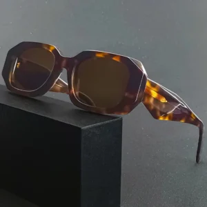 CATERSIDE Retro Polarisierte Sonnenbrille Männer Polygon Große Acetat Rahmen frauen Sonnenbrille Reisen Fahren Einkaufen UV400 Brillen