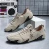 Outdoor Männer Freizeit schuhe Wildleder Leder Herren Turnschuhe hand gefertigte atmungsaktive Mann Slipper Mokassins Luxusmarke Boots schuhe plus Größe 2