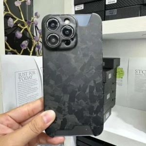 Hülle für Apple iPhone 16 15 Pro Max, echtes Schmieden, Kohlefaser, explosionsgeschützt, Handy-Schutzhülle, Schutzhülle