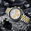 PAGANI DESIGN Silber Gold Mond Uhren 2025, neue Luxus Quarzuhr männer Auto Datum Chronograph AR Saphirglas Armbanduhr Männer 3