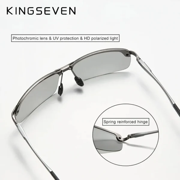 KINGSEVEN Mode Halbrahmen Sonnenbrille männer Outdoor Polarisierte UV400 Fahren Gläser Hohe Qualität Angeln Fahren Brillen 3