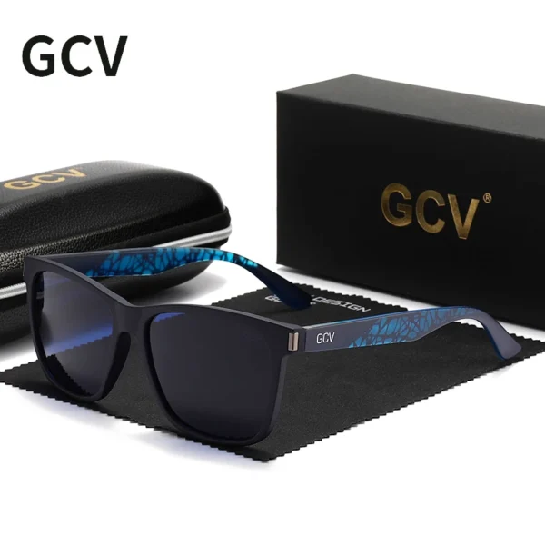 GCV Marke 2021 Neue Mode-Design Ultraleicht TR90 Quadratischen Rahmen Polarisierte Männer Frauen Weibliche Sonnenbrille Hawksbill Sport Tourismus
