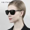 VEITHDIA Marke männer Sonnenbrille Retro TR90 Brillen Polarisierte Linse Vintage Brillen Männlich Fahren Sonnenbrille Für Frauen V7520 5