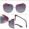 GCV Polarisierte Damen Sonnenbrille Frauen Gradienten Objektiv Runde Sonnenbrille Platz Luxus Marke Oculos Lunette De Soleil Femme 4