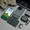 Luxus Business Hit Color Relief Ledertasche für iPhone 16 Plus 15 14 13 Pro Max magnetische kabellose Lade Legierung Objektivabdeckung 4