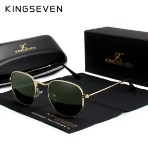 KINGSEVEN 2024 Runde sonnenbrille Weibliche Retro Reflektierende Sonnenbrille Männer Polarisierte Brillen Oculos De Sol gafas UV400 Schutz