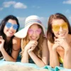 15 stücke Herzförmige Randlose Sonnenbrille Frauen Männer Nette Cat Eye Candy Farbe Ein Stück Shades Sonnenbrille Party Brillen UV400 2