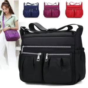 Casual Frauen Schulter Umhängetasche Oxford Wasserdichte Zipper Handtaschen Paket Weibliche Große Kapazität Reise Umhängetasche
