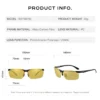CAPONI nachtsicht männer sonnenbrille fahren sport photo chrom uv400 hd sonnenbrille legierung carbon firber schützen augen bsys8780 5