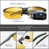 CLLOIO Top Anti-Glare Tag Nacht Vision Gläser Männer Fahren Polarisierte Sonnenbrille Aluminium Randlose Photochrome Reiten Brille UV 5
