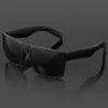 MAXJULI XL Big Wide Head Herren-Sonnenbrille in dunklem Schwarz für Herren, extra große quadratische Sonnenbrille W8004 6
