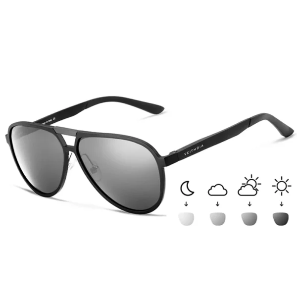 VEITHDIA-Marke Designer-Sonnenbrille aus Aluminium-Magnesium, polarisiert, UV400-Linse, Brillenzubehör, männlich und weiblich, V6850 6