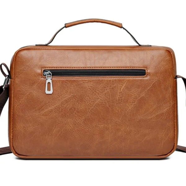 PU Umhängetasche Herren Handtasche Herren Casual Bag Businesstasche Große Kapazität Schulter Umhängetasche 5