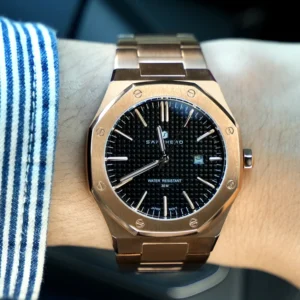 SAPPHERO Rose Gold Männer Uhren Luxus Edelstahl Uhr High-End Männer Geschenke Uhr Datum Mode Sport Wasserdichte Uhr Für Männer