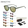 ZENOTTIC Retro Polarisierte Sonnenbrille 2023 2024 Männer Frauen Vintage Kleine Runde Rahmen Sonnenbrille Polarisierte Linse UV400 Brille Schatten