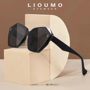 LIOUMO Luxus Marke Design Sonnenbrille Für Frauen Polarisierte Mode Damen Gradienten Gläser Anti-Glare Fahren Brille zonnebril