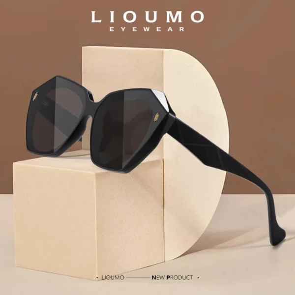 LIOUMO Luxus Marke Design Sonnenbrille Für Frauen Polarisierte Mode Damen Gradienten Gläser Anti-Glare Fahren Brille zonnebril