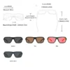 GCV Marke Professionelle Angeln Fahren Radfahren Sport Brille Polarisierte Sonnenbrille Platz Rechteck Männer Frauen UNISEX TR90 4