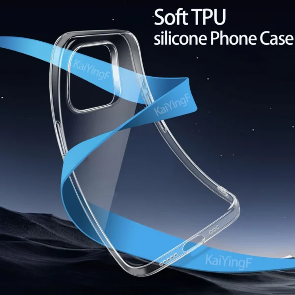 Luxus Transparent Fall Für iPhone 16 15 11 12 13 14 Pro Max Weiche TPU Silikon Für iPhone XR XS max 8 Plus Zurück Abdeckung Klar Fall 4