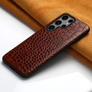 Echtleder-Handyhülle für Samsung Galaxy S25 S24 S23 Ultra S22 Plus S21 S24 25 A55 5G Schutzabdeckung