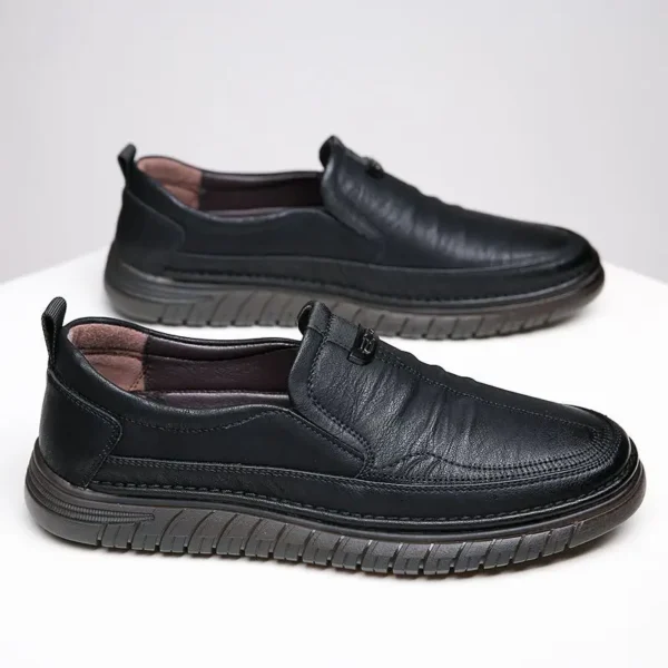Retro Penny Loafer Echtes Kuh Leder Klassische Schuhe Nähen Bequeme Männer Casual Slip-on Club Party Schuh Frühling Sommer 2