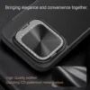 Nillkin für iPhone 16 Pro Max / 16 Pro / 16 Plus Luxus Flip QIN ProP Ledertasche stoßfeste Kamera Slider Schutzabdeckung 2