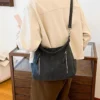 Designer Leder Weibliche Seite Taschen Retro Schulter Tasche für Frauen Handtasche Casual Damen Große Kapazität Einkaufstasche 4