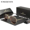 KINGSEVEN Pilot Legierung Sonnenbrille Polarisation UV400 Anti-reflexion Vollformat Parsnip Gläser Frauen Retro Luxus Brillen 4