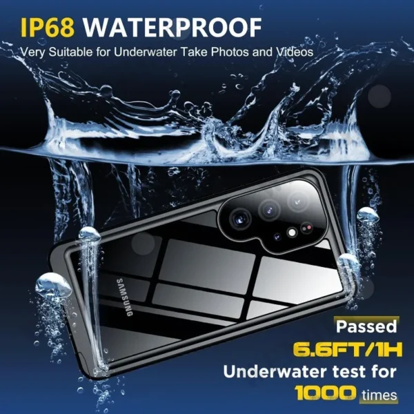 IP68 Wasserdichte Fall Für Samsung S25 S24 S23 Ultra Plus A16 A36 A56 5G Metall Aluminium Schwimmen Telefon Luxus abdeckung Capa Fundas 2