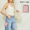 Umhängetasche, Kartenhalter, Brieftasche, Hülle für Samsung Galaxy Z Flip 6, 5, 4, 3, 5G, Flip5, Flip6, Handschlaufe, Reißverschluss, veganes Leder, Handyhülle 6
