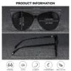 BARCUR Transparente Damen-Sonnenbrille, bequem, langlebig, schöner PC-Cat-Eye-Rahmen, Party, Reisen, UV400, polarisierte Sonnenbrille, bestes Geschenk 3