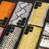 100 % echtes Leder Hülle für Samsung Galaxy S25 S24 Ultra S21 S22 S23 FE S24Plus S25Plus Note 20 Ultra A54 A53 A55 5G 6