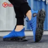 YRZL Herren Sportschuhe Atmungsaktive leichte Turnschuhe Outdoor Mesh Schwarz Laufschuhe Athletisch Jogging Tenis Wanderschuhe Mann 6