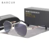 BARCUR Design Memery Frame Sonnenbrille Polarisiert Für Männer Sonnenbrille Frauen Pilot Gradient Lens Brillen Spiegel Shades