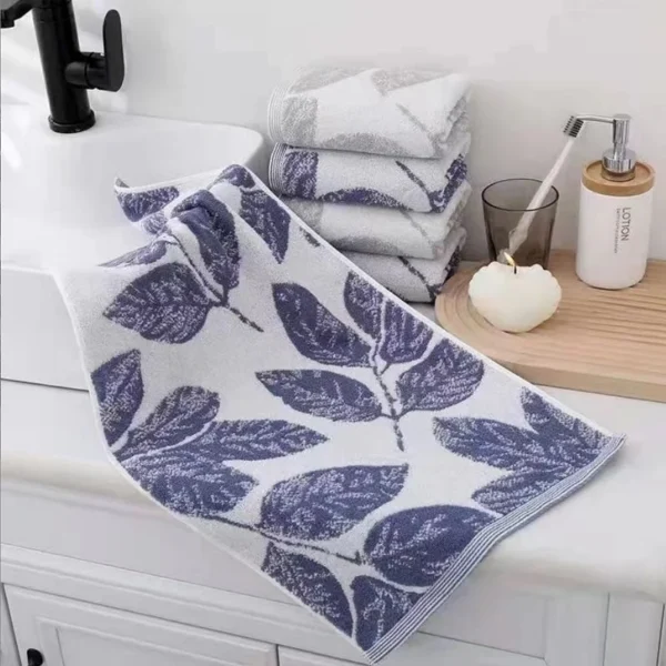 1/2/4 stücke Blatt Gesichts tuch saugfähig haut freundlich Haushalt täglichen Gebrauch Erwachsenen Handtuch Gesicht Baumwoll handtuch 35*75cm(13.78*29,53 Zoll) 5