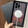 Magnetische echte Aramid-Carbonfaser-Telefonhülle für iPhone 13 14 15 16 Pro Max 16 Pro Max i14 i15 i16 Macsafe Magsafe