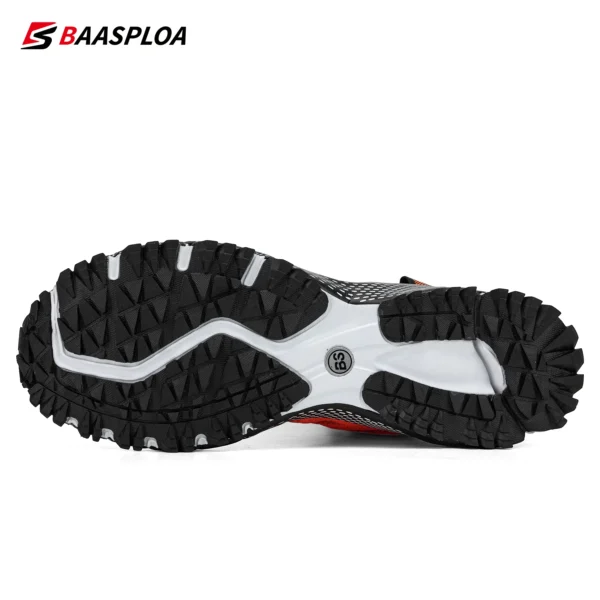 Baasploa Männer Laufschuhe Mesh Atmungsaktive Sportschuhe Für Männer Mode Leichte Casual Turnschuhe Rutschfeste Schnürung Plus Größe 50 4