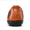 Handgefertigte Schuhe aus echtem Leder, Freizeitschuhe für Herren, flache Plateau-Wanderschuhe, Outdoor-Schuhe, Slipper, atmungsaktive Turnschuhe 4
