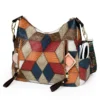 Mode Kontrast Farbe Große Kapazität Weibliche Einkaufstasche PU Leder dame Schulter Tasche Marke Designer frauen Eimer Handtaschen 4
