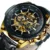 LEATHER GOLD BLACK