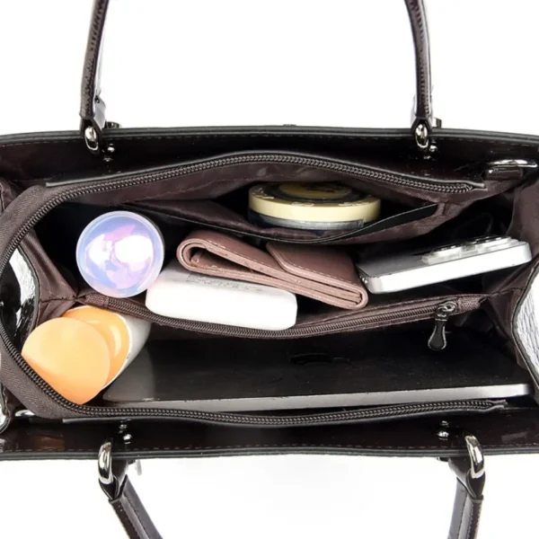 2024, echte, hochwertige Luxus-Handtasche, Designer-Umhängetaschen für Damen, modische Umhängetasche mit Krokodilmuster, Tragetaschen 5
