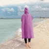 .Mikrofaser Surf Poncho Handtuch Poncho Schnelltrocknendes Handtuch Hoodie Strandrobe Wickelponcho Badetuch Strandponcho Erwachsene 6
